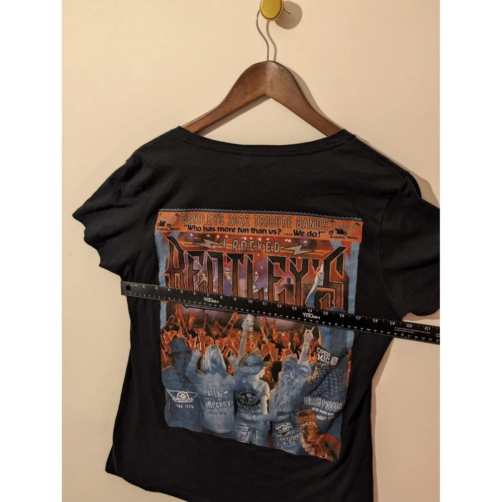Bentley's Saloon T-Shirt Womens XXL Black Excellent 2022 Tribute Bands Graphic